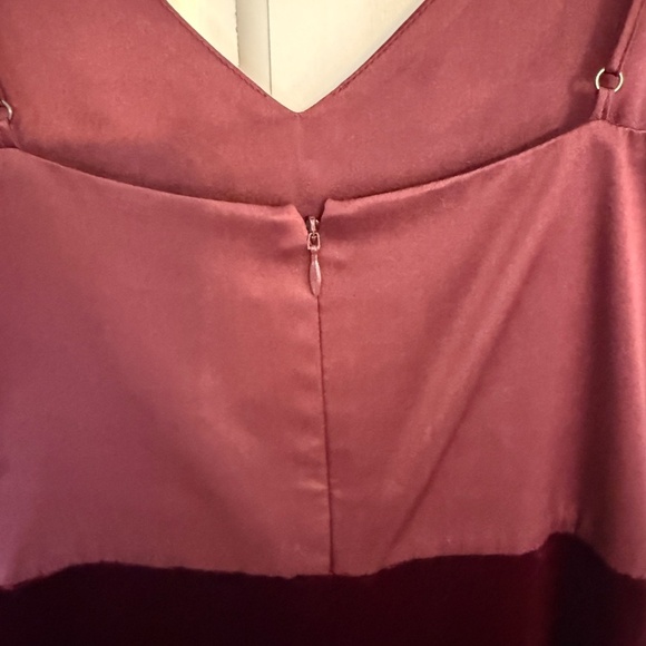 G. Label by Goop Chelsea Satin Velvet Midi Dress in Dark Oxblood 45269 - Picture 6 of 12